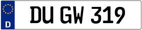 Truck License Plate